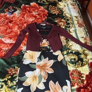 Dress with little top